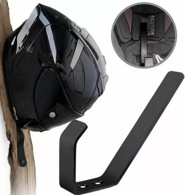 Motorcycle helmet and jacket wall hanger