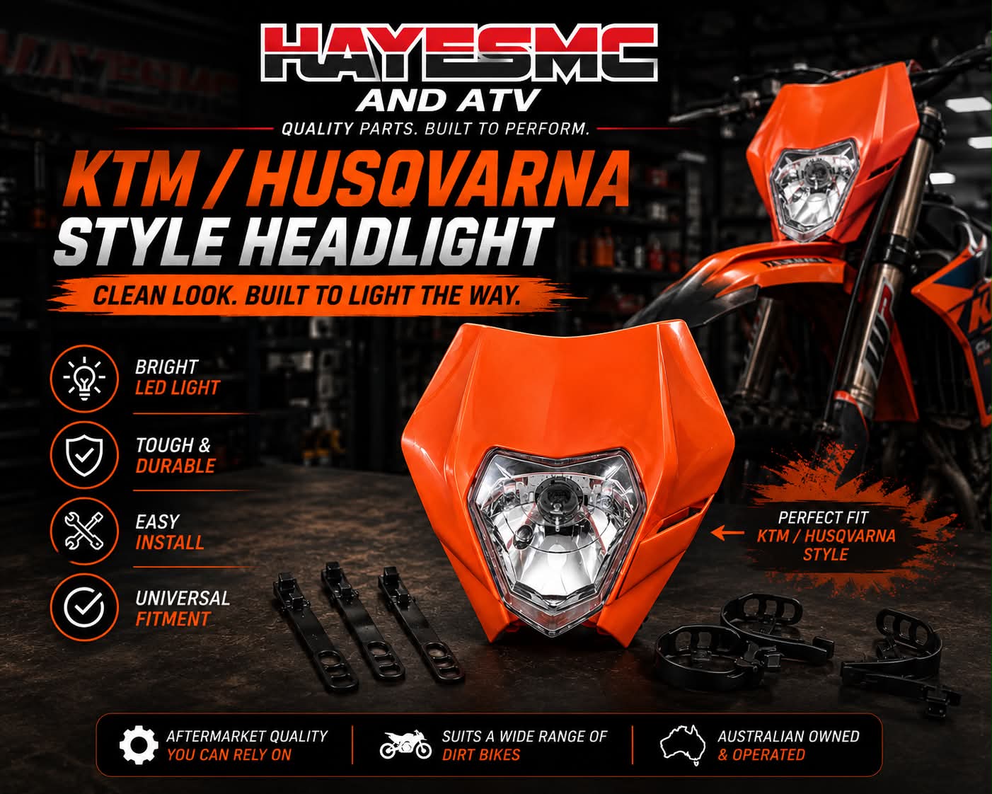 KTM Husqvarna Style Universal LED Headlight
