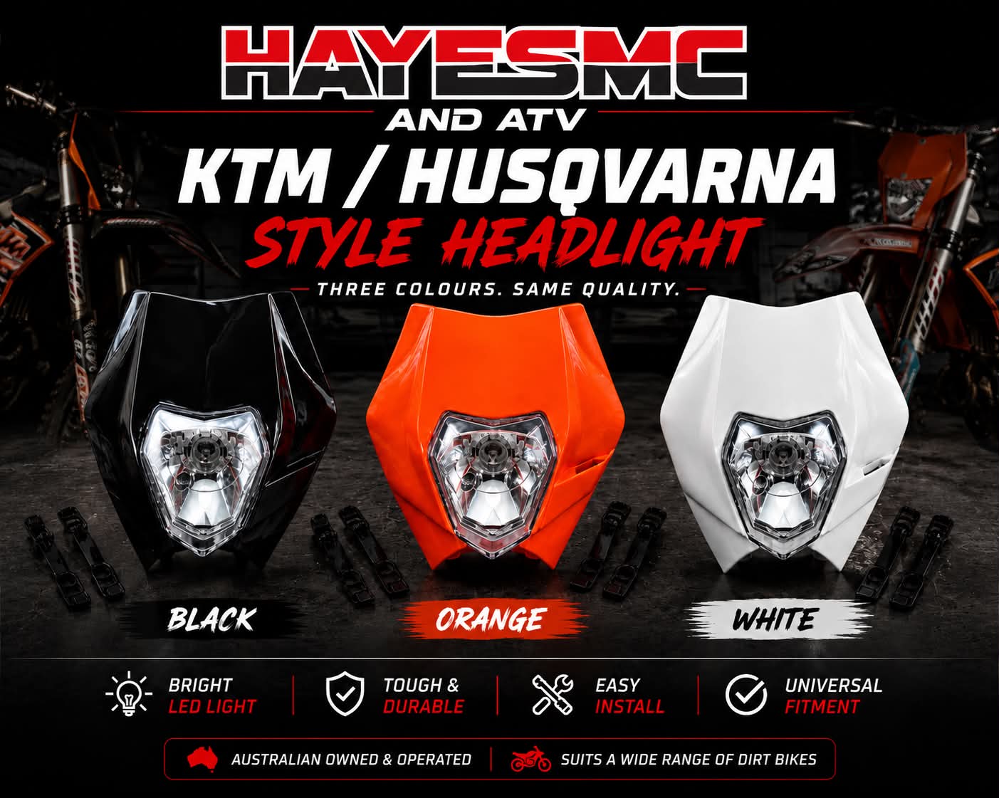 KTM Husqvarna Style Universal LED Headlight