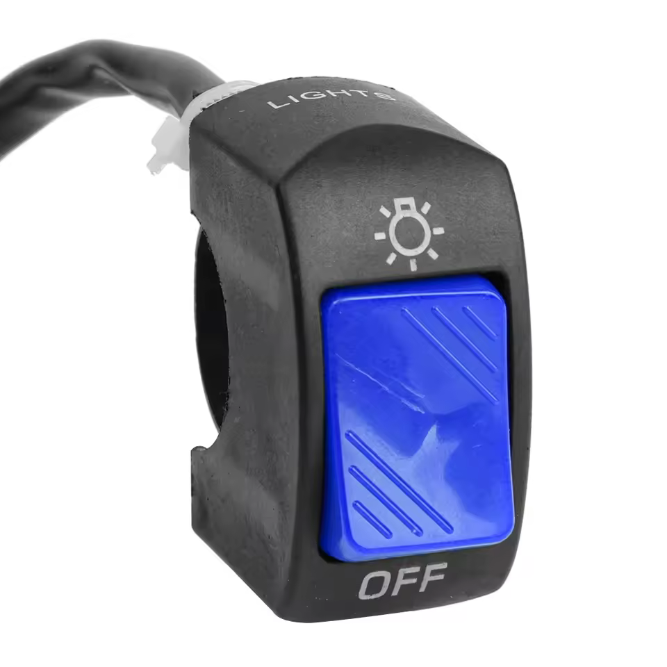 Motorcycle/ATV ON/OFF 12v handlebar switch blue