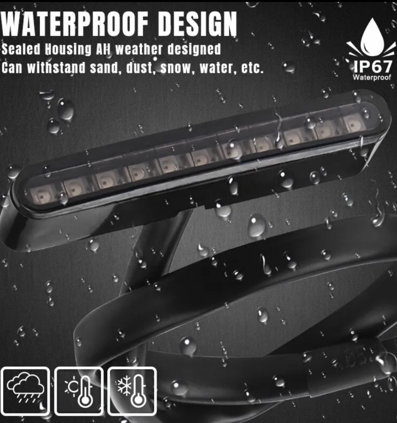 Motorcycle Tail Light 11 LED Running Rear Stop Brake Lamp Universal Motorbike motorcycle Atv automotive custom bike!!