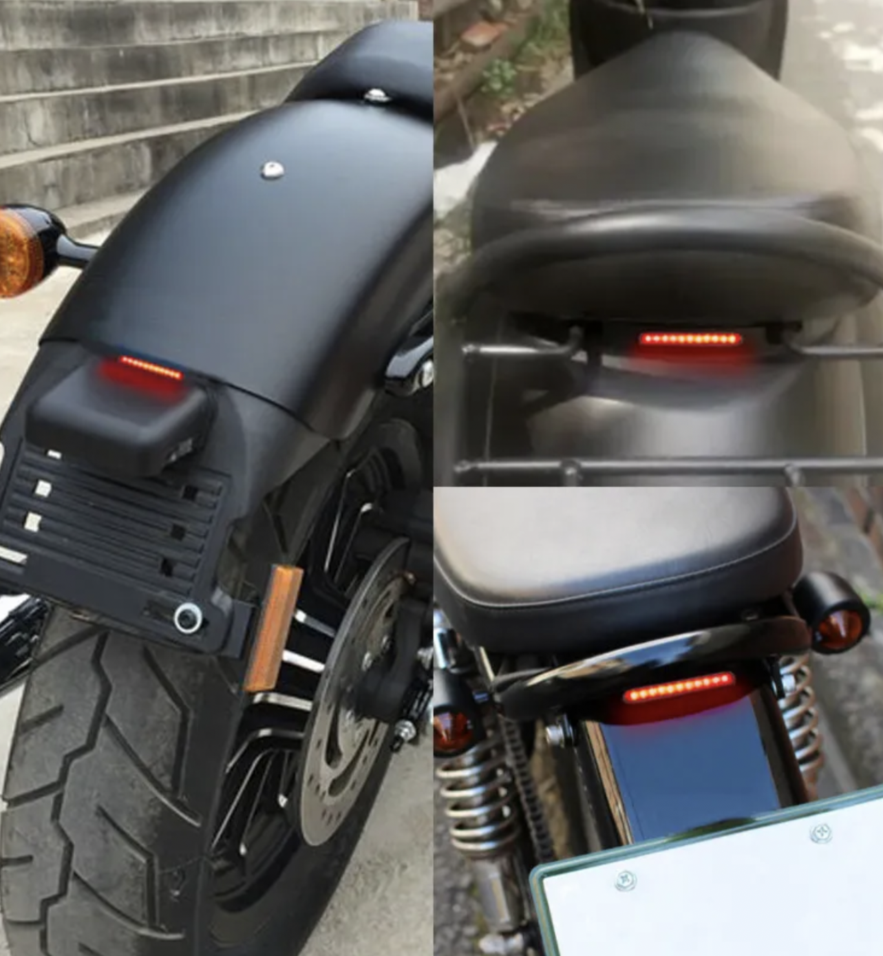 Motorcycle Tail Light 11 LED Running Rear Stop Brake Lamp Universal Motorbike motorcycle Atv automotive custom bike!!