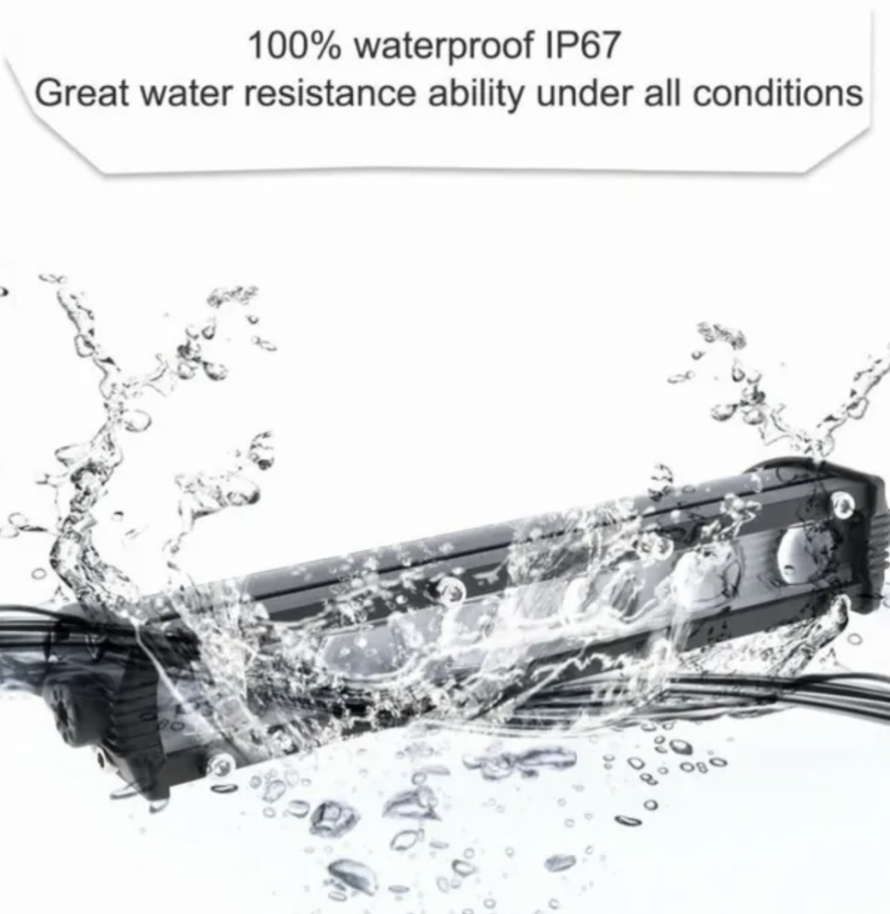 Single row small mini motorcycle LED rec rego light bar (For bikes with battery only)