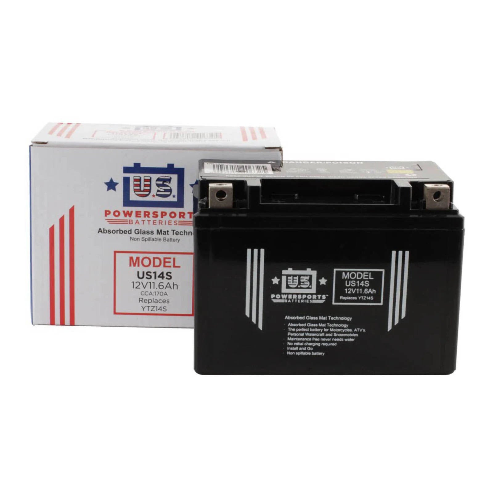 USPS AGM Battery – USZ7S | 12V Sealed Maintenance-Free Motorcycle Battery