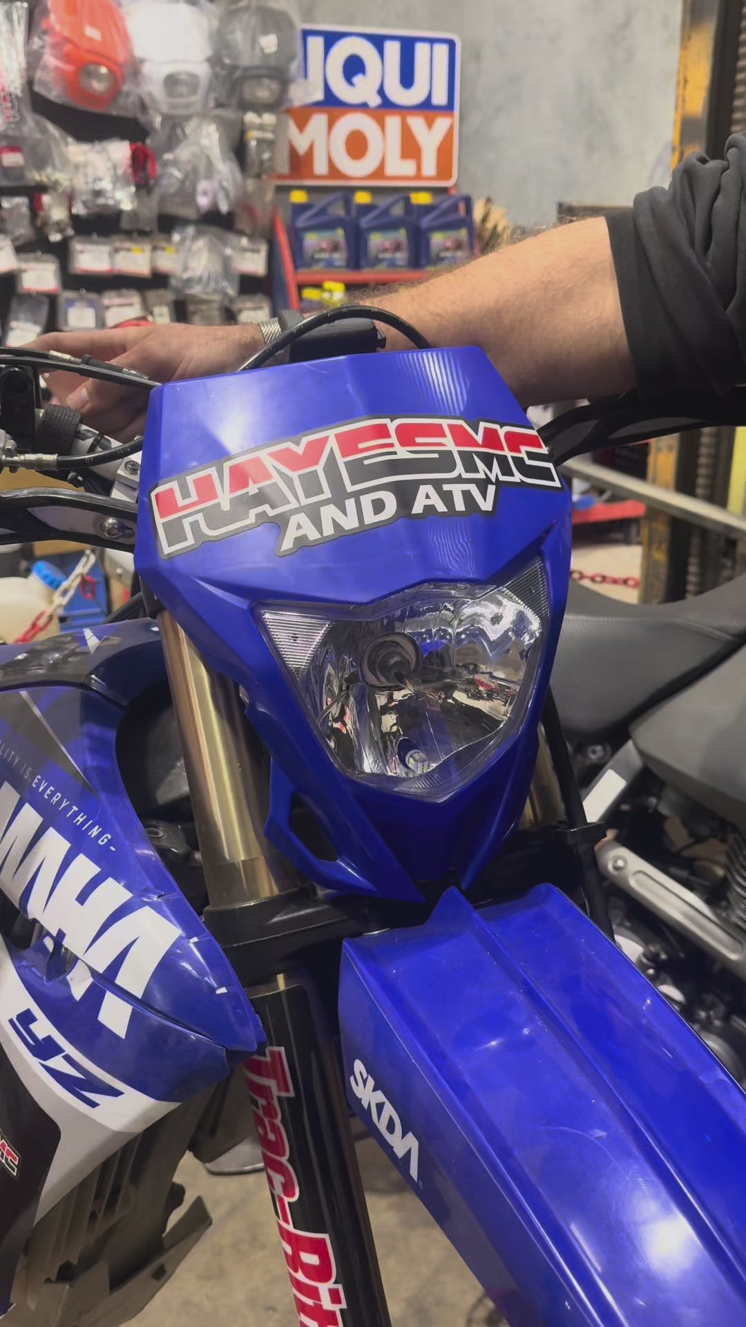 Motorcycle/ATV ON/OFF 12v handlebar switch blue
