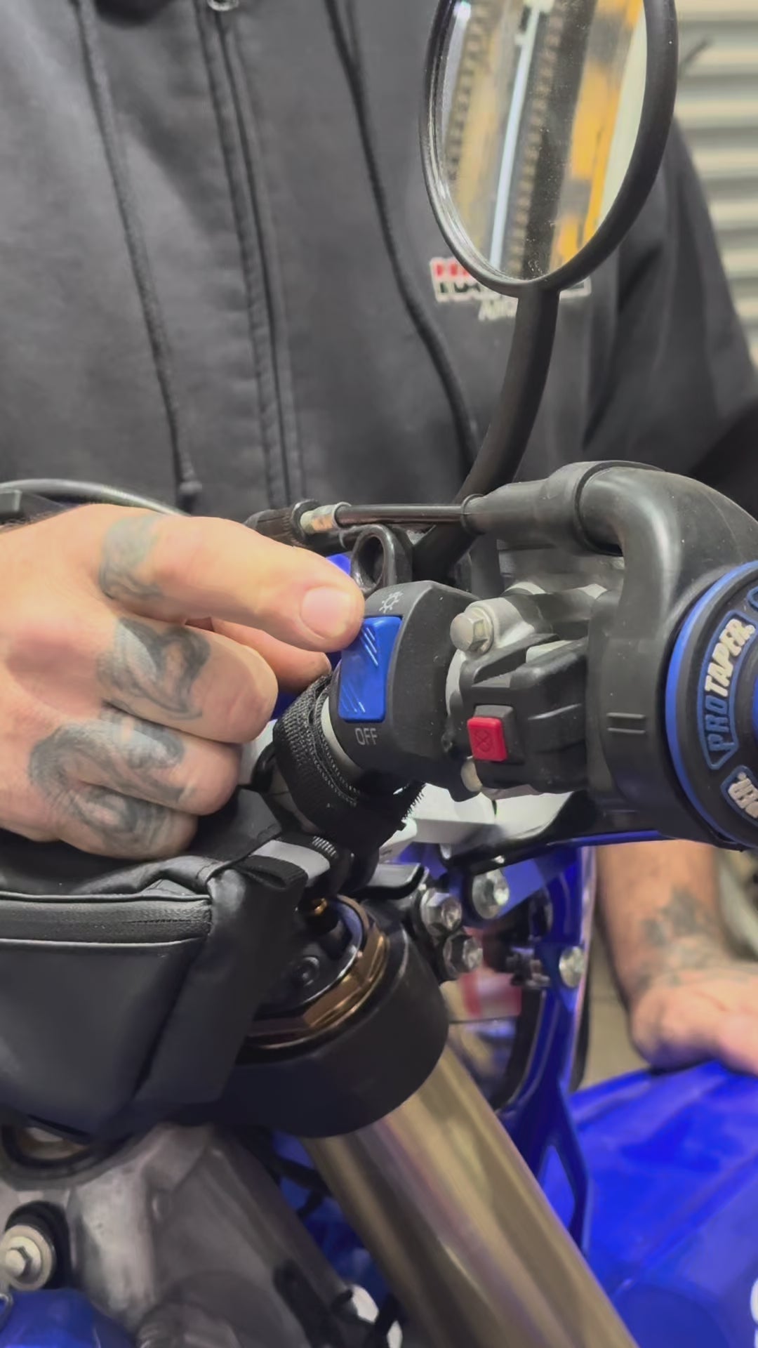 Motorcycle/ATV ON/OFF 12v handlebar switch blue