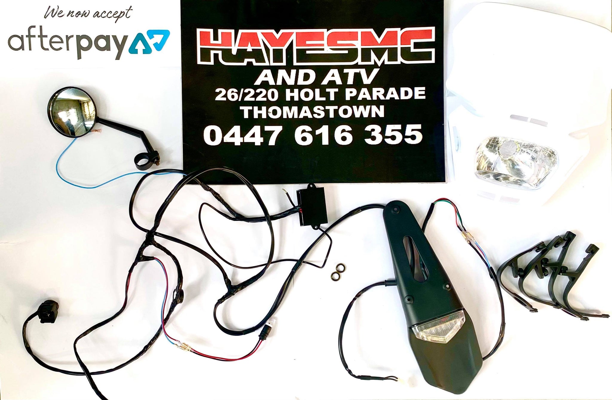 Rec Reg Kit AC & DC (Recreational registration) - WITH HEADLIGHT – Hayes MC