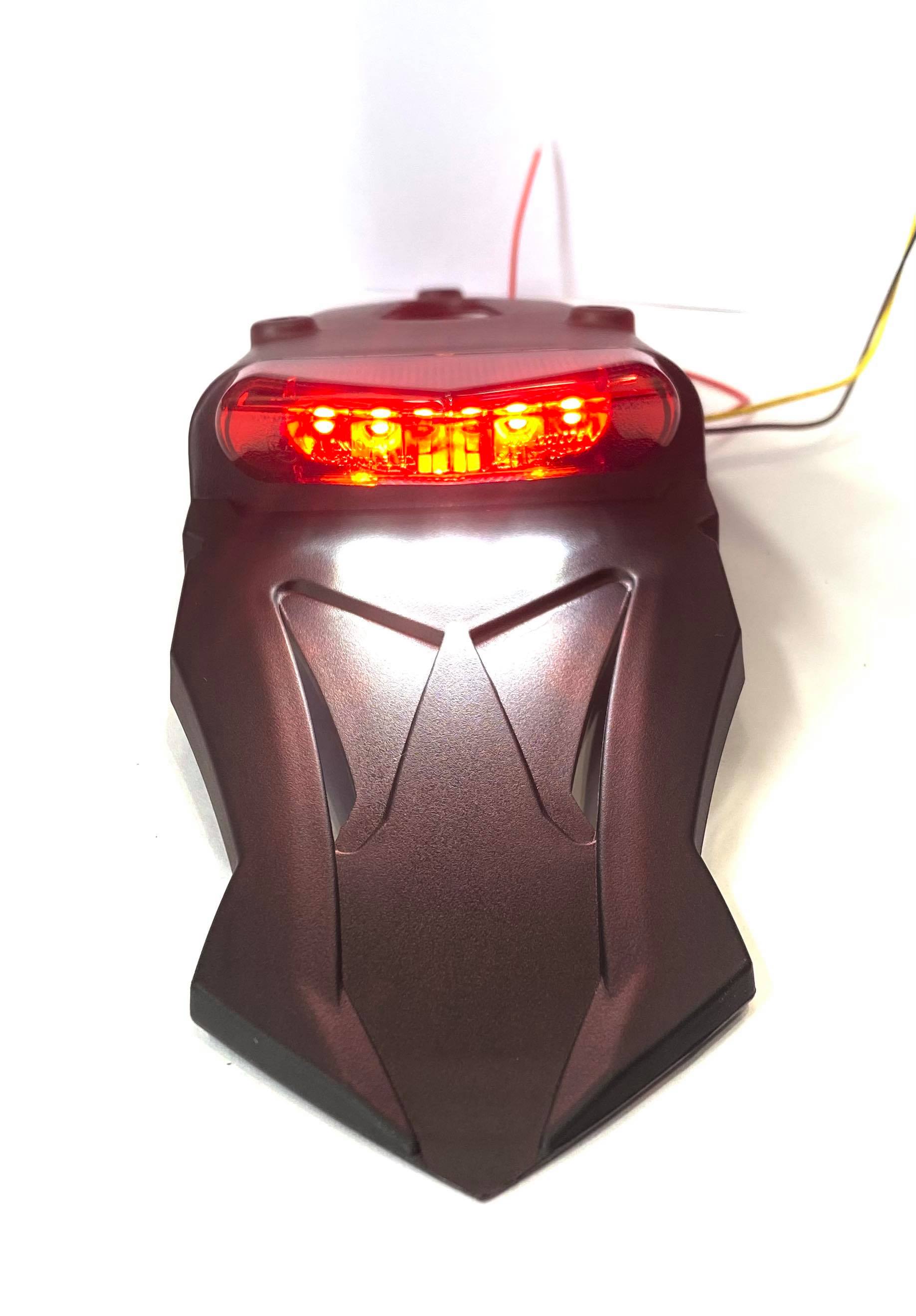 LED Rec Rego Tail light rear unit universal stop tail numberplate light dirtbike light red