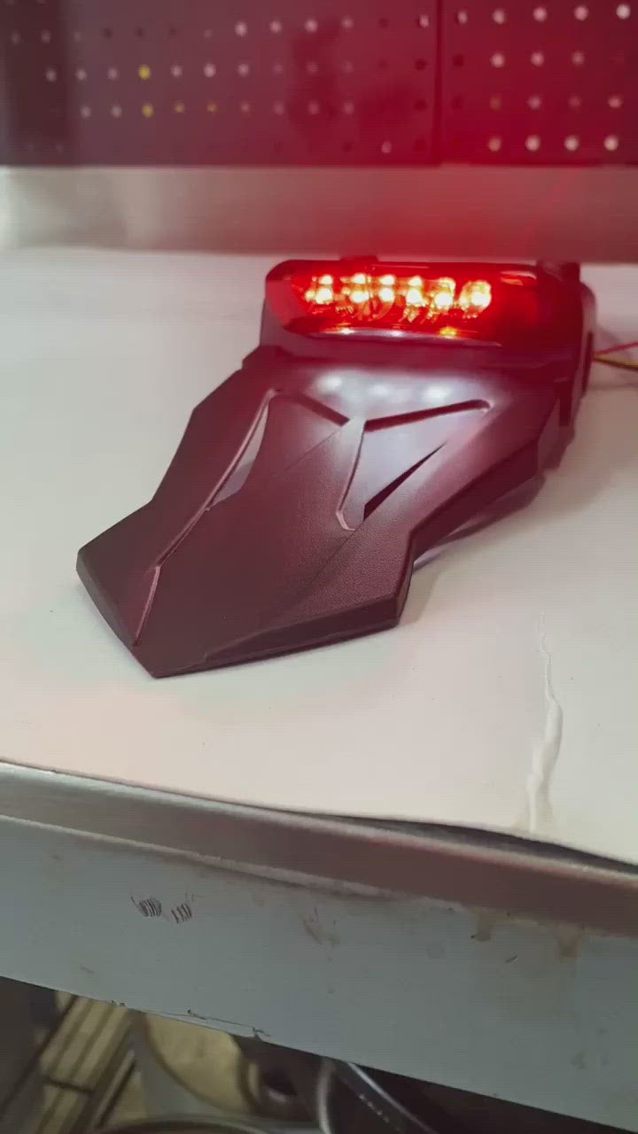 LED Rec Rego Tail light rear unit universal stop tail numberplate light dirtbike light red
